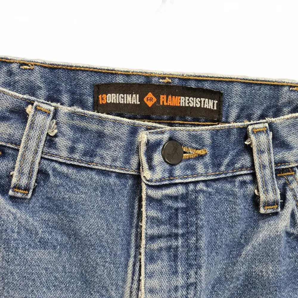 Wrangler 13 Original Flame Resistant CAT2 2112 Jeans Straight Leg 31 X 34